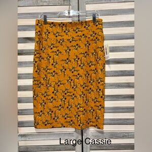 Orange‎ Patterned Skirt